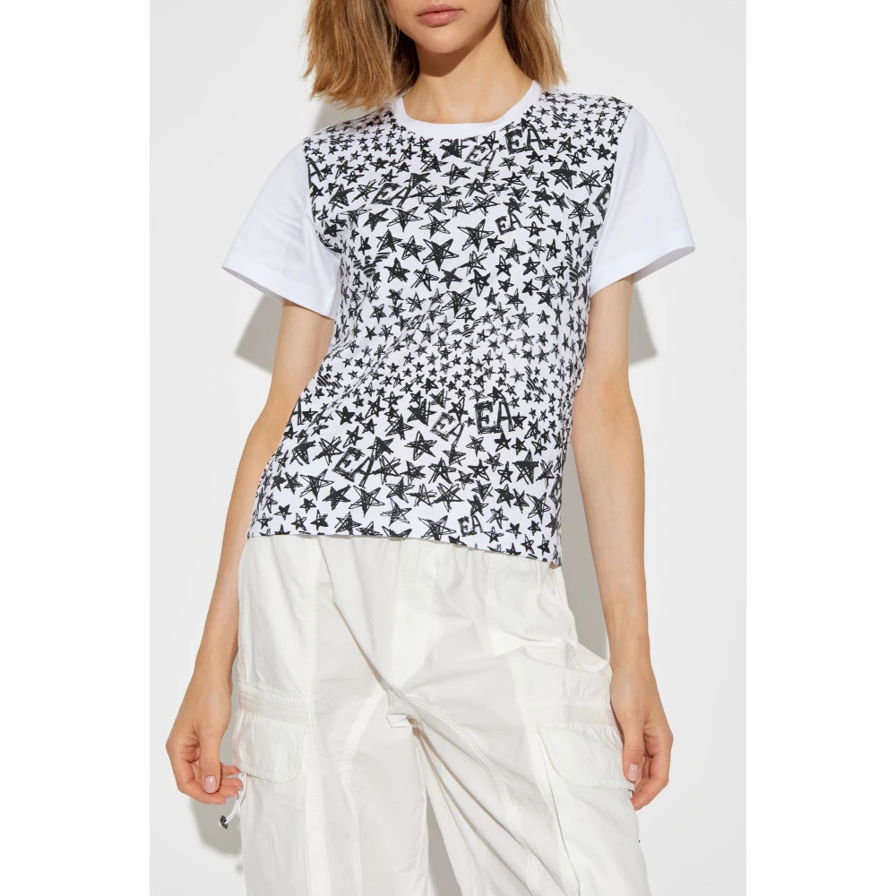 Emporio Armani T-shirt met logo White Dames