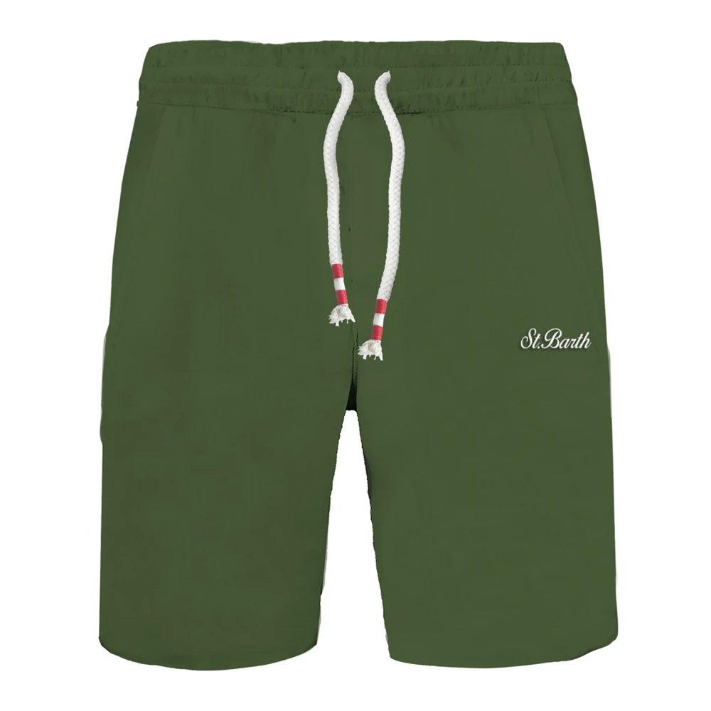 MC2 Saint Barth Casual Shorts Green Heren
