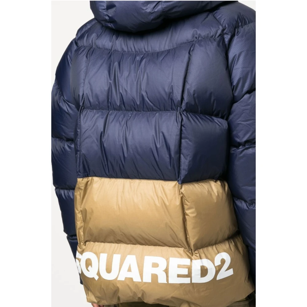 Dsquared2 Blauwe Stijlvolle Jassen Blue Heren