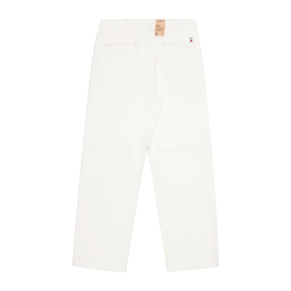 Edwin Japanse Katoenen Wijde Pijp Broek White Heren