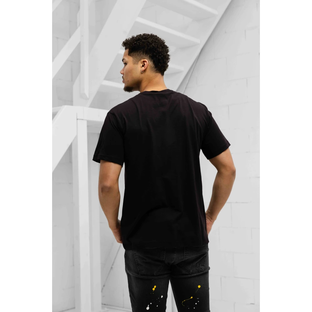 Versace Jeans Couture Plate Logo T-Shirt Zwart Heren Black Heren