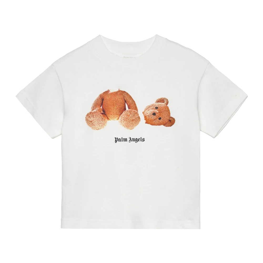 Palm Angels Men's White Bear T-Shirt