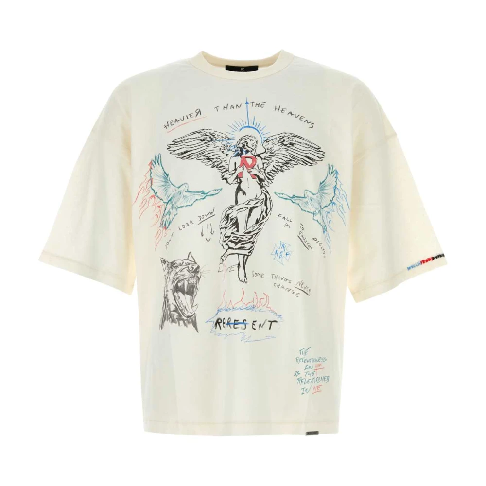 Represent Cotton Blend T-Shirt - Male - T-Shirts - White - M - Tops