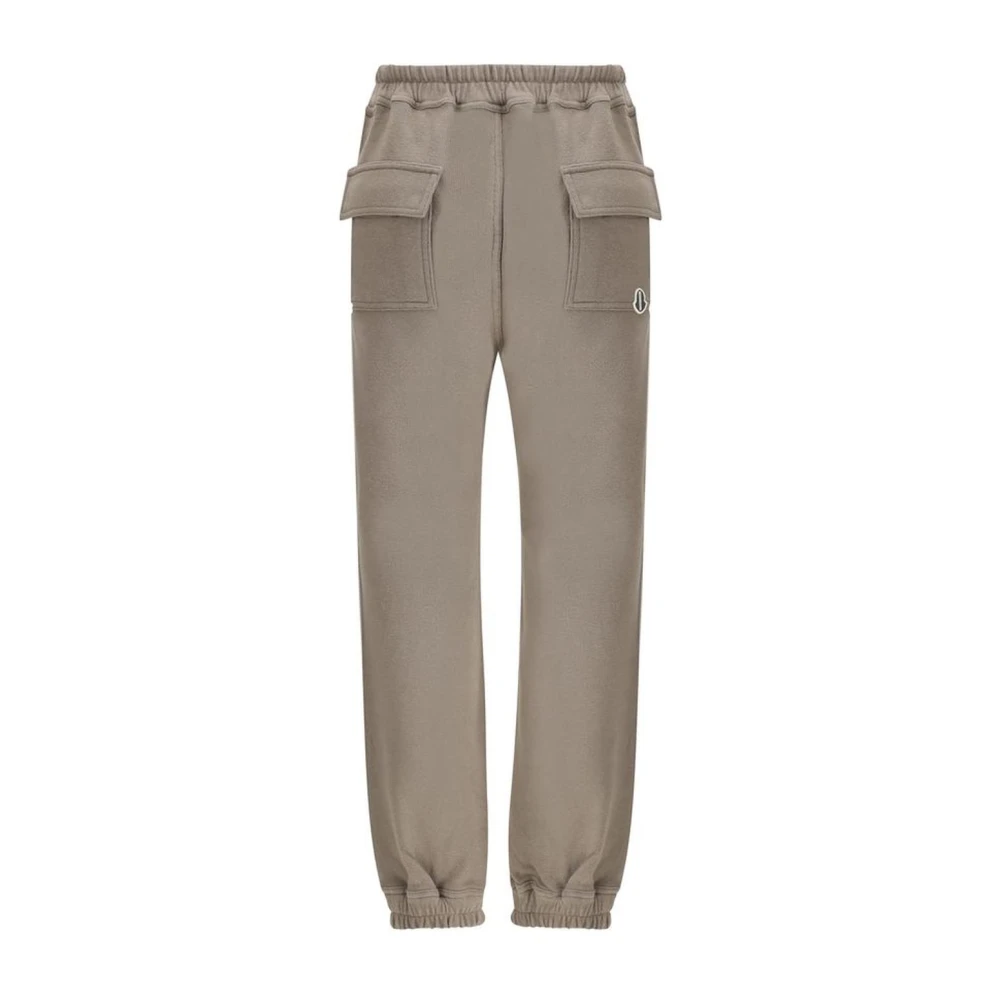 Moncler Sweatpants met pluche interieur in joggerstijl Brown Dames