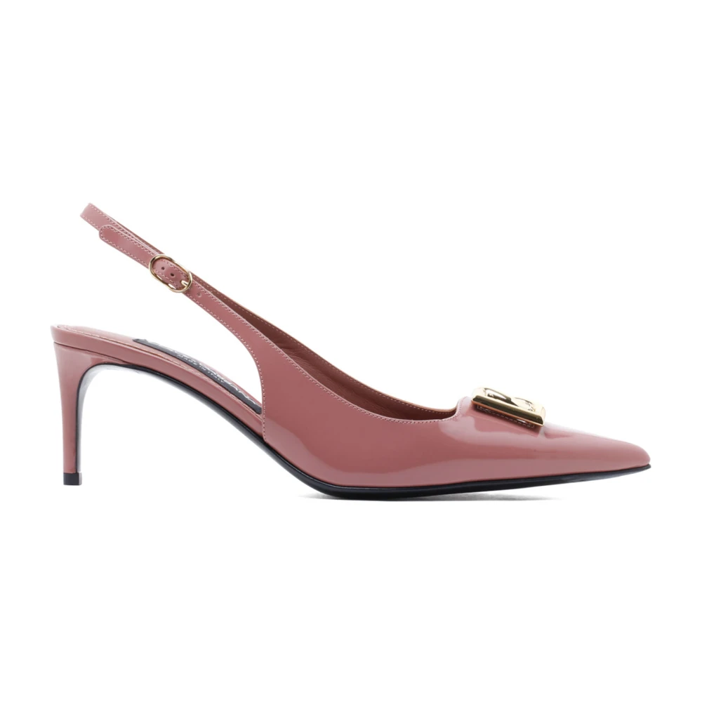 Dolce & Gabbana Women's Pink Pumps, 4 Uk, Lollo Slingbacks With Heel