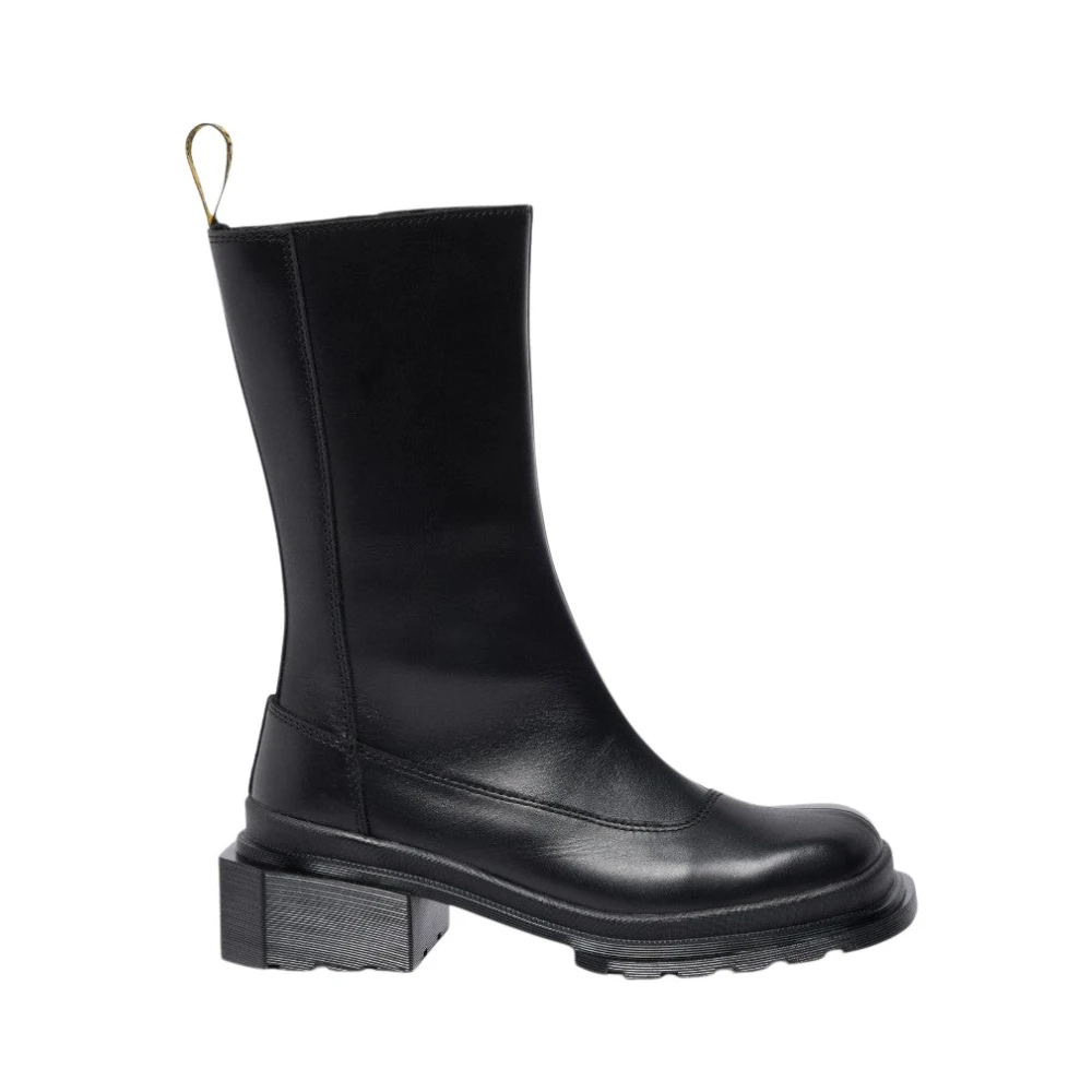 Dr. Martens Maybole Hi Square-Toe Chelsea Boot - Female - Heeled Boots - Black - 3 Uk - Shoes