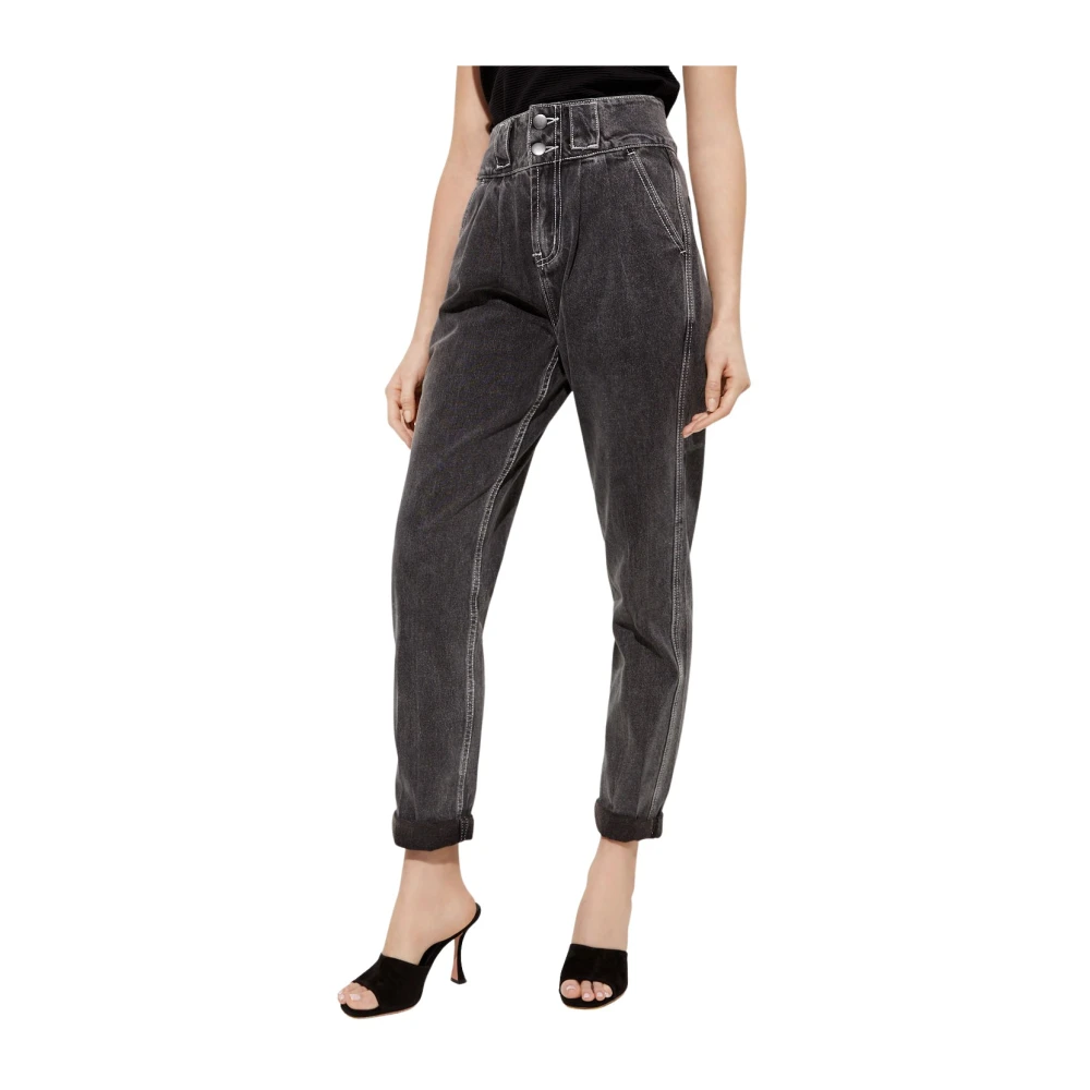 One Teaspoon Zwarte High Waist Hustlers Jeans Gray Dames