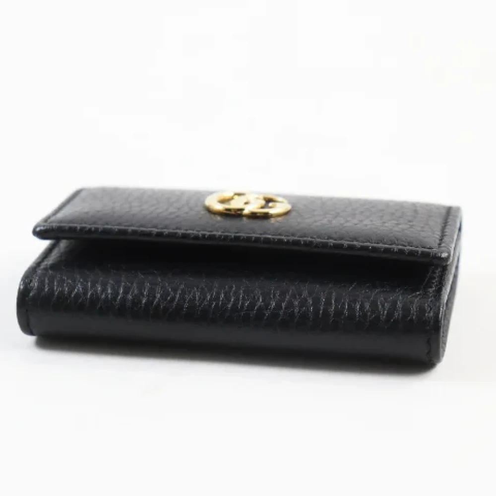 Gucci Vintage Pre-owned Leather key-holders Black Dames
