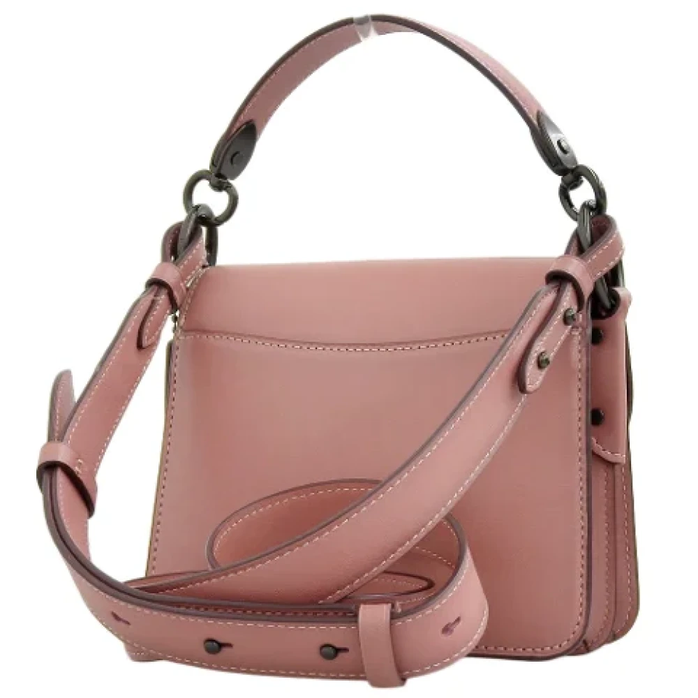 Coach Pre-owned Leather handbags Pink Dames