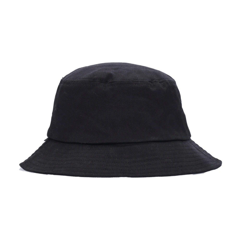 HUF Zwarte Bucket Hat met Geborduurd Logo Black Heren