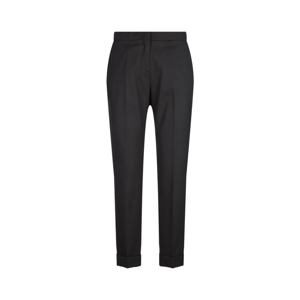 ETRO Zwarte Cropped Cigarette Broek Black Dames