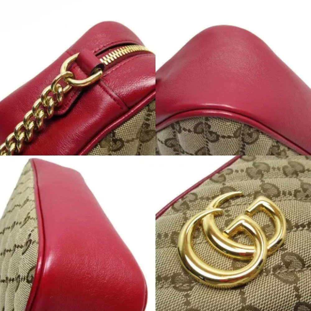 Gucci Vintage Pre-owned Canvas gucci-bags Red Dames