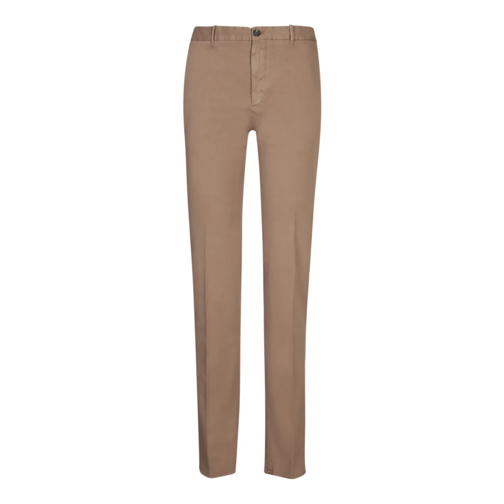 Incotex Beige Slim Fit Katoenen Broek Beige Heren