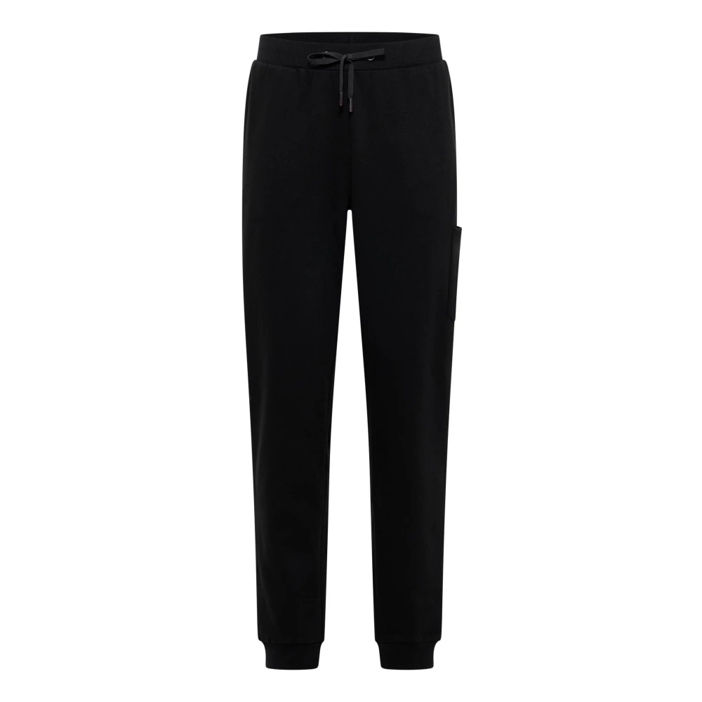 Carlo Colucci Men's Black Atletico Joggers - Sweatpants - L - Trousers