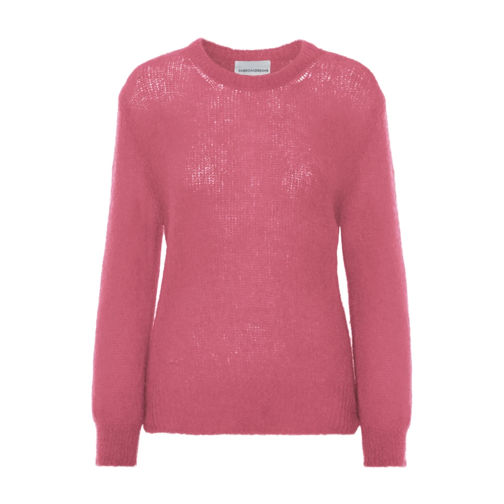 American Dreams Zachte Gebreide Trui in Roze Pink Dames