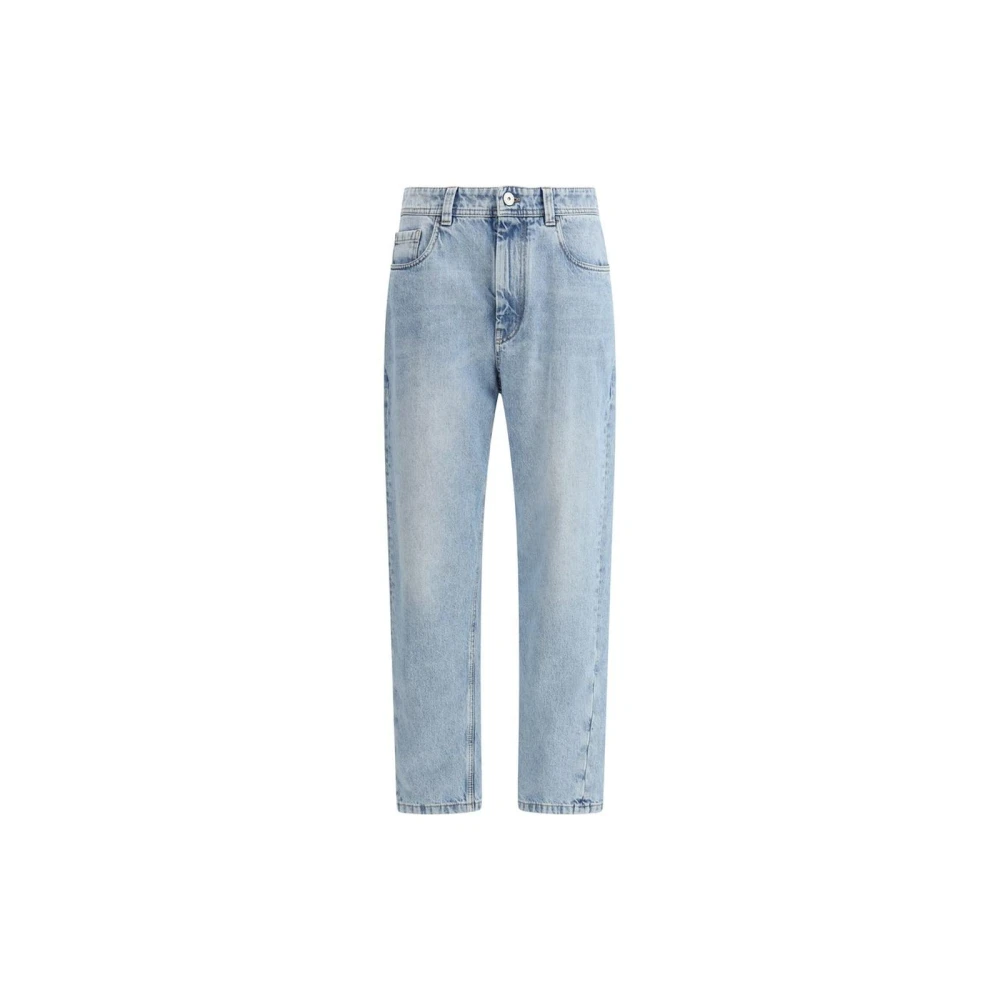 BRUNELLO CUCINELLI Klassieke Straight Five-Pocket Jeans Blue Dames