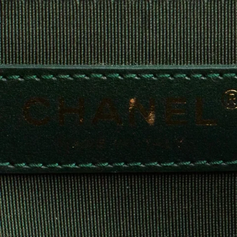 Chanel Vintage Pre-owned Leather chanel-bags Green Dames