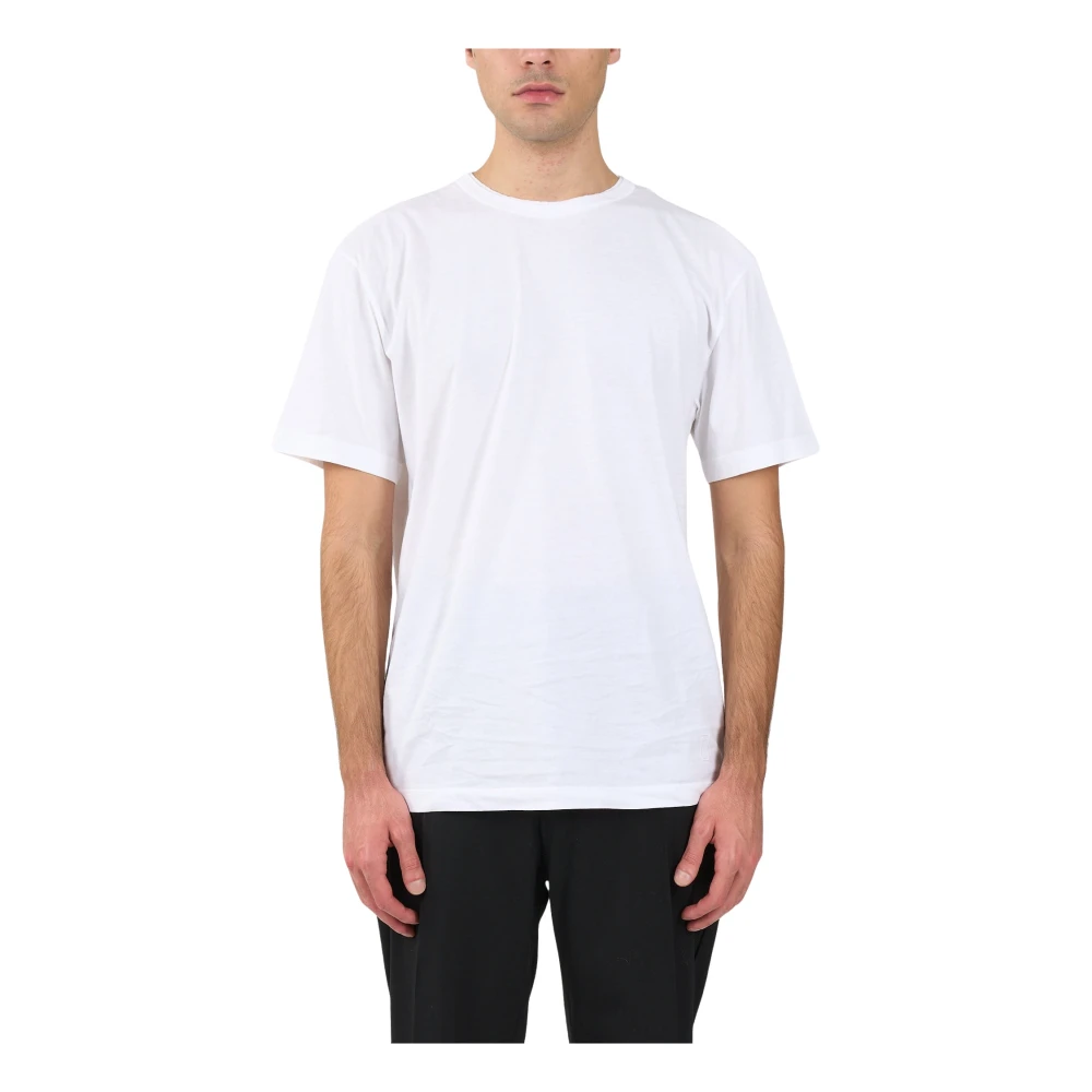Mauro Grifoni Katoenen T-shirt met Ronde Hals White Heren