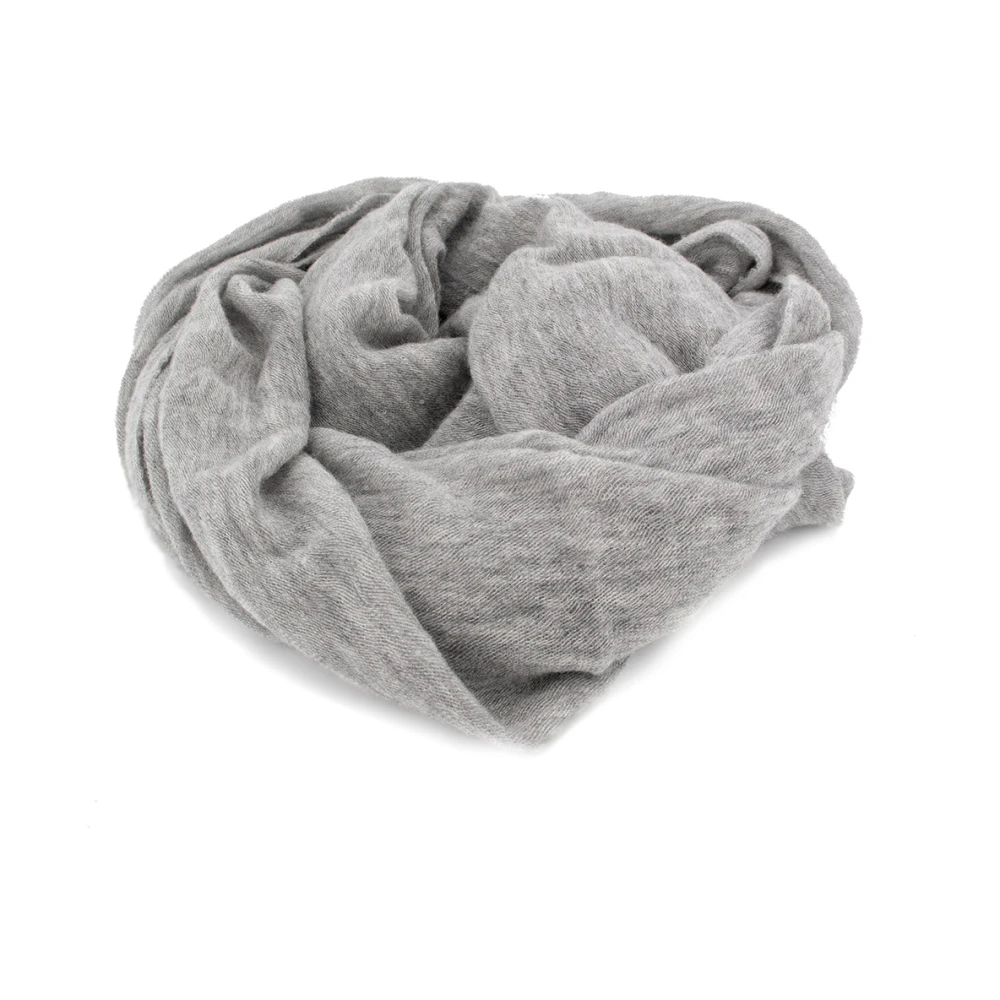 Fedeli Zachte Garen Sjaal voor Winterstijl Gray Heren
