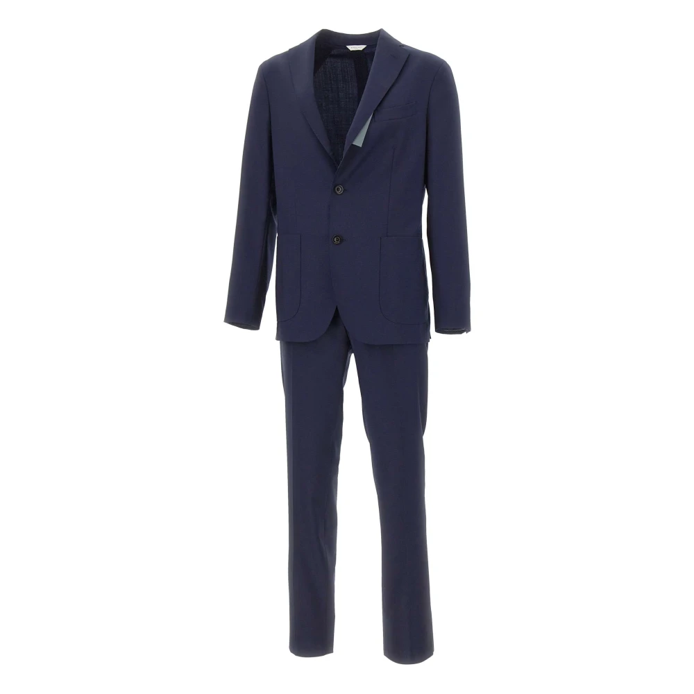 Boglioli Men's Blue Single Breasted Suits, M, K-Jacket Suit