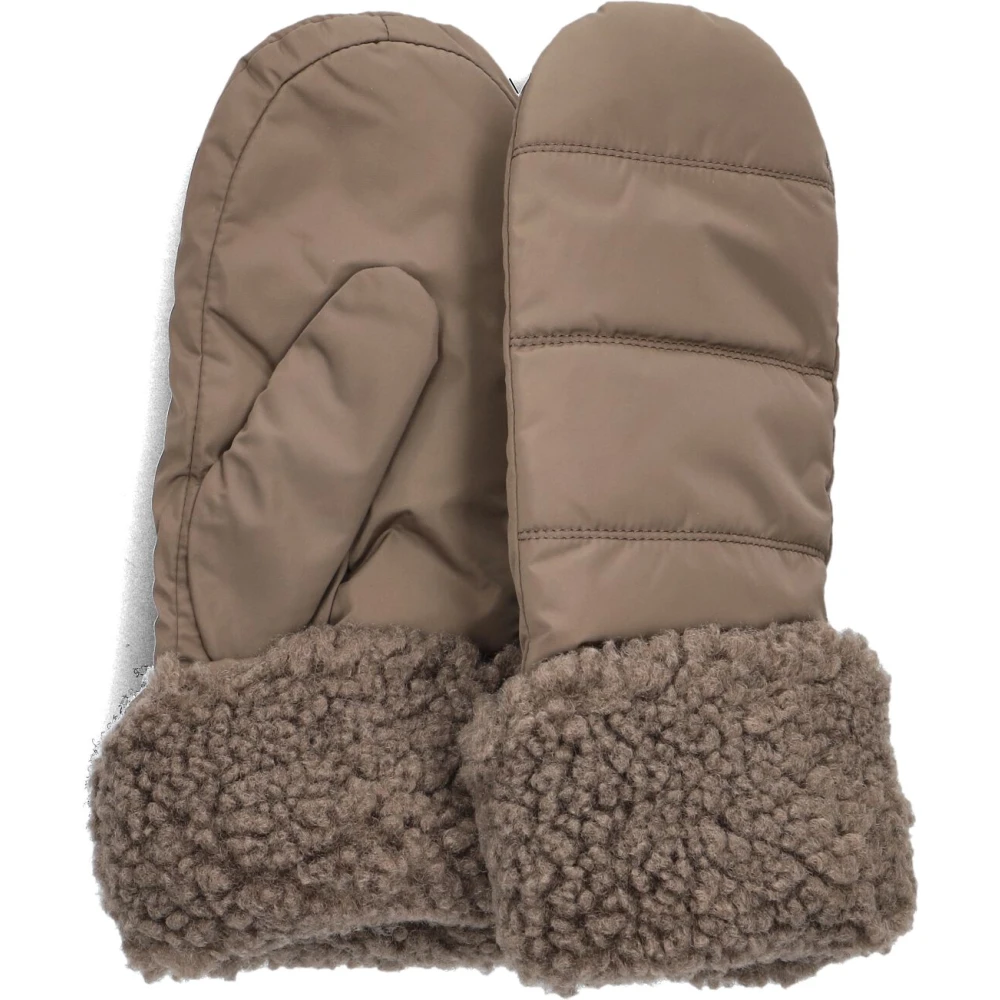 Markberg Stijlvolle Bruine Teddy Handschoenen Brown Dames