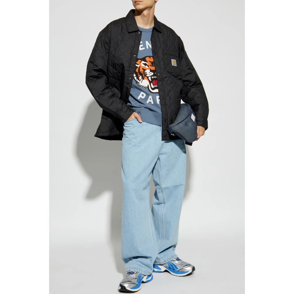 Kenzo Sweatshirt met Tijgerhoofd Blue Heren