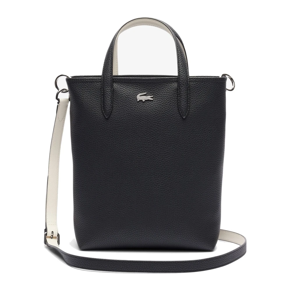 Lacoste Dubbelzijdige Tote Tas Black Dames