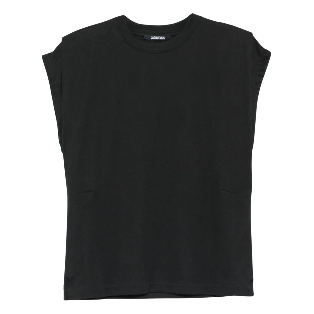 Jacquemus Black T-Shirts, Female, Xs, Ventadou Top
