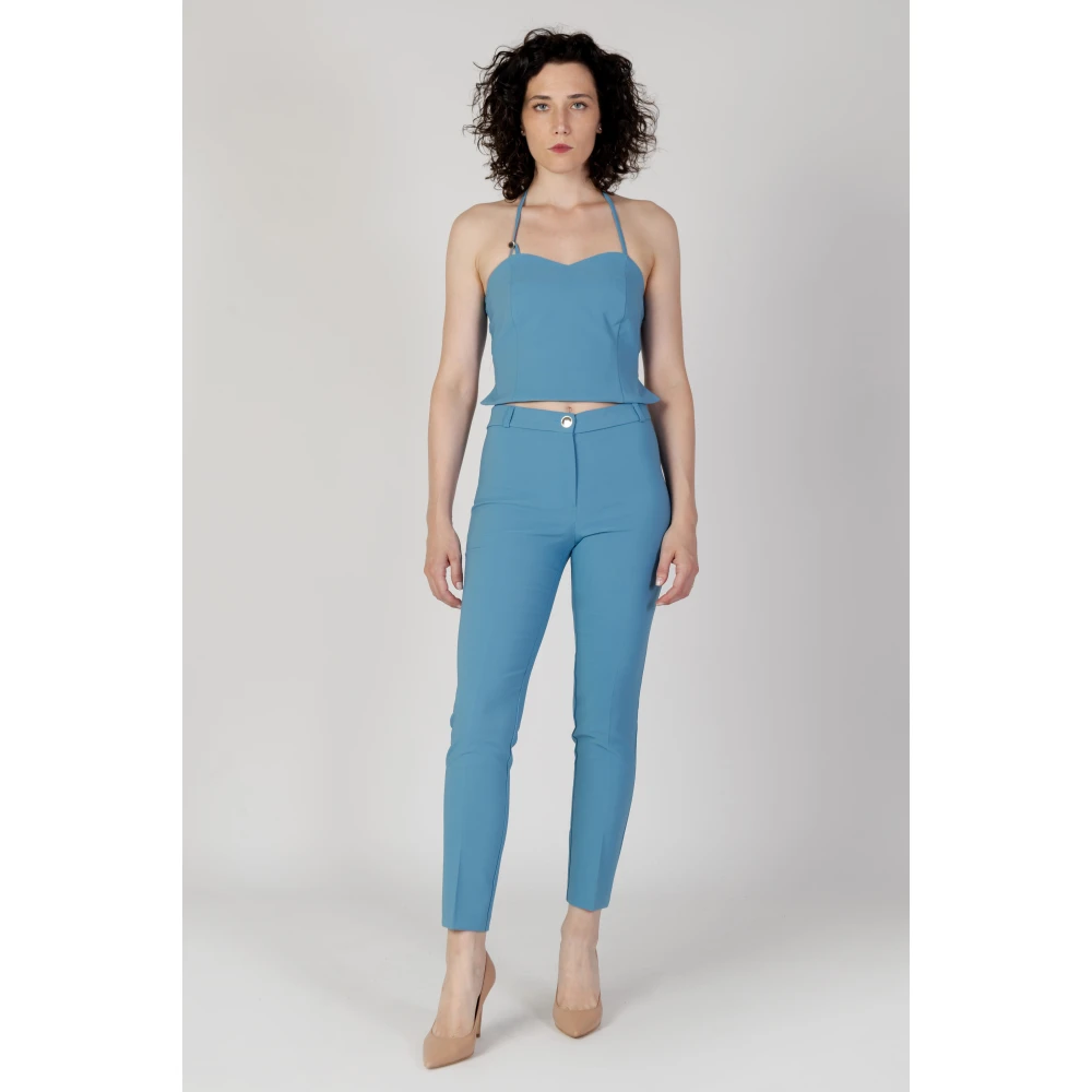 RINASCIMENTO Sweetheart Mouwloze Top Blue Dames
