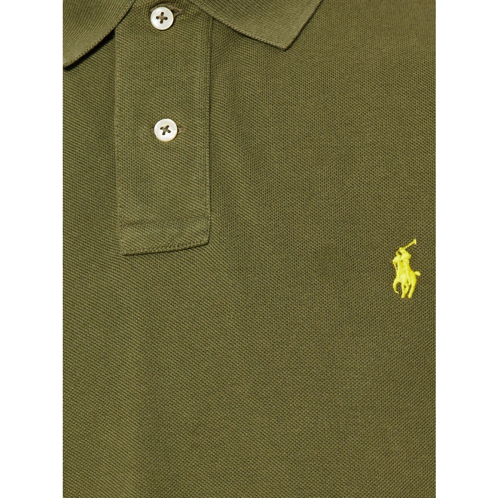 Ralph Lauren Aangepast Slim Fit Polo Shirt Green Heren