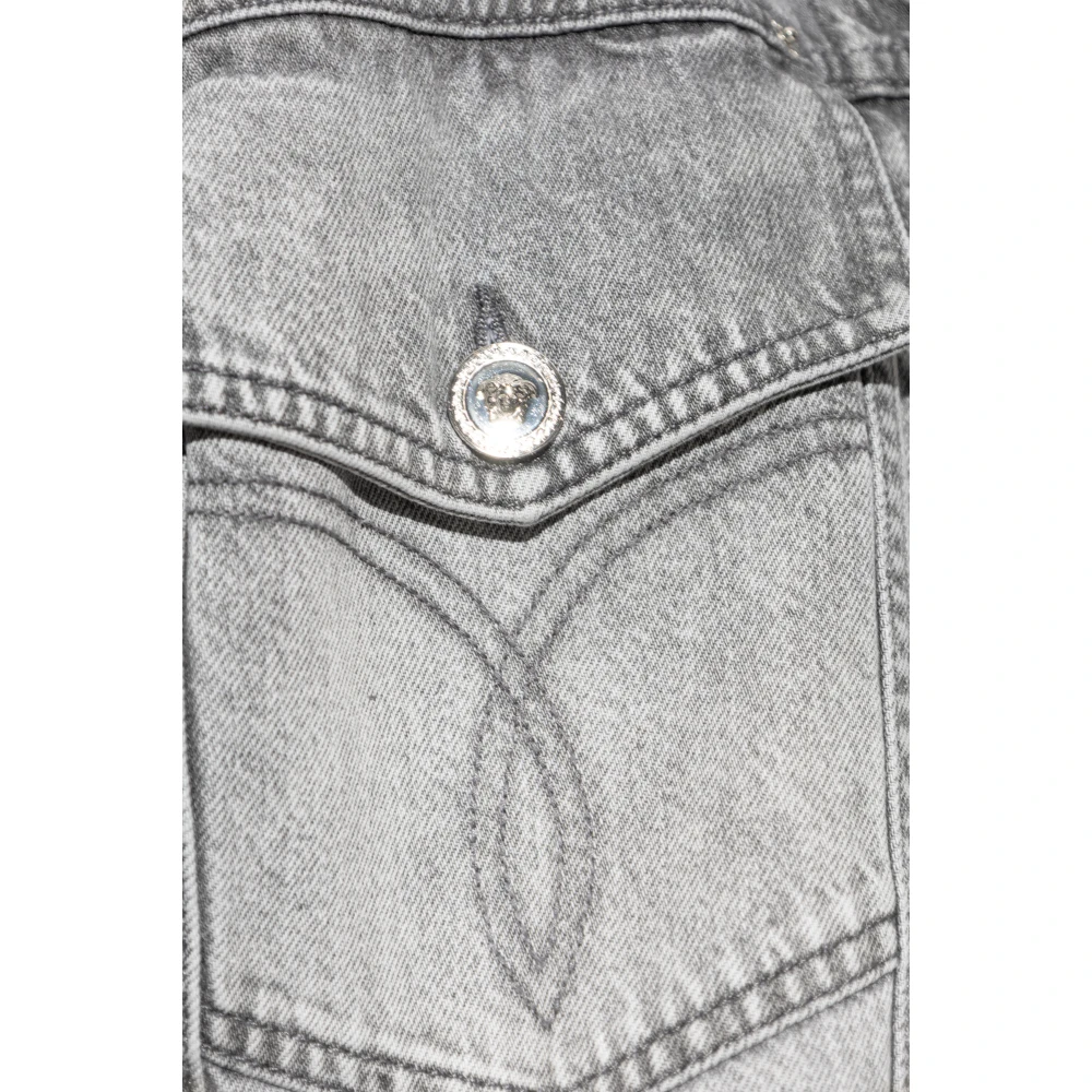 Versace Denim jas Gray Dames