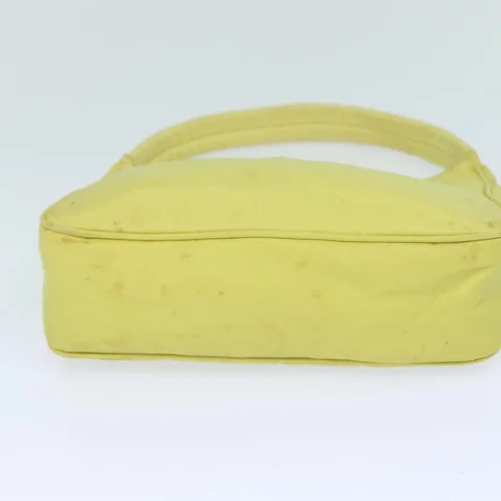Prada Vintage Pre-owned Nylon pouches Yellow Dames
