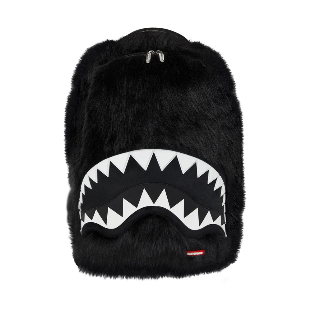 Sprayground Unisex Black Fur Cray Backpack