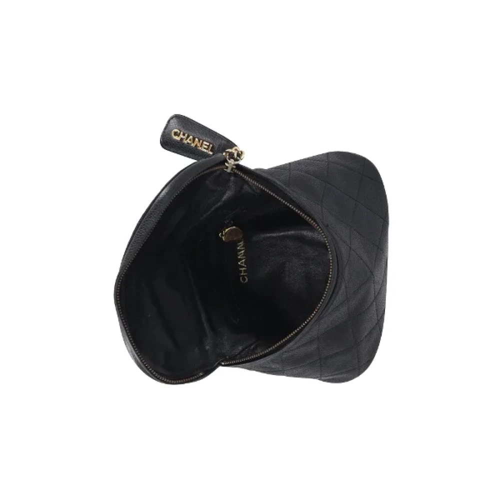 Chanel Vintage Pre-owned Leather crossbody-bags Black Dames