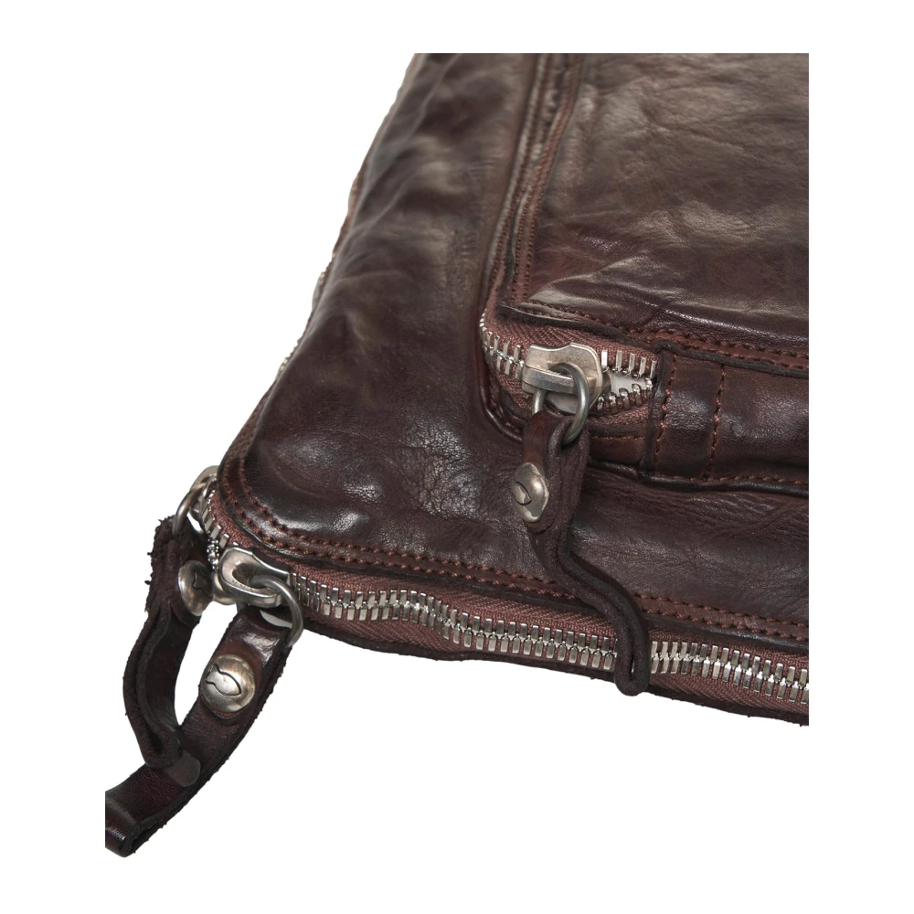 Campomaggi Bruin Leren Bucket Bag & Rugzak Brown Heren
