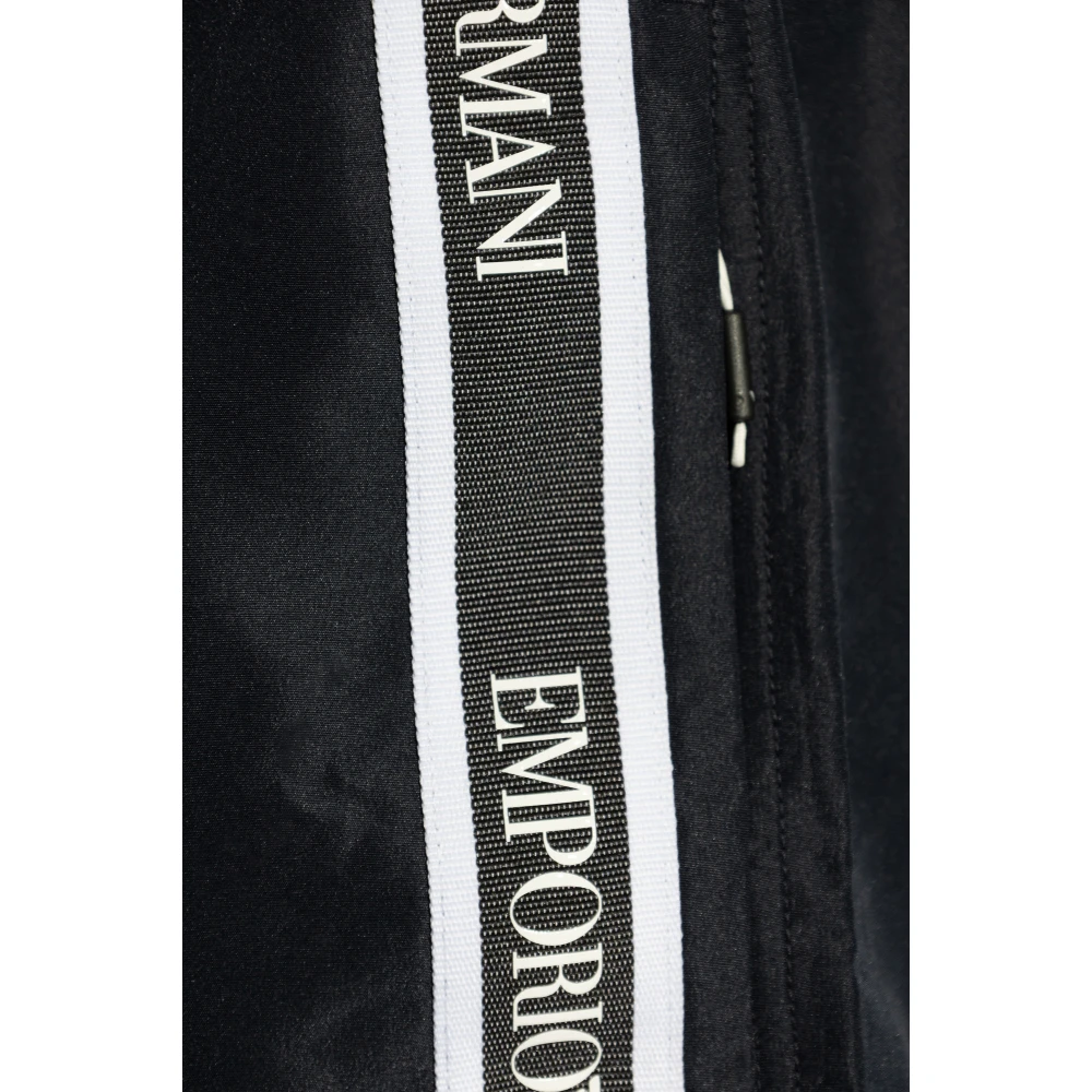 Emporio Armani Zwembroek met logo Blue Heren