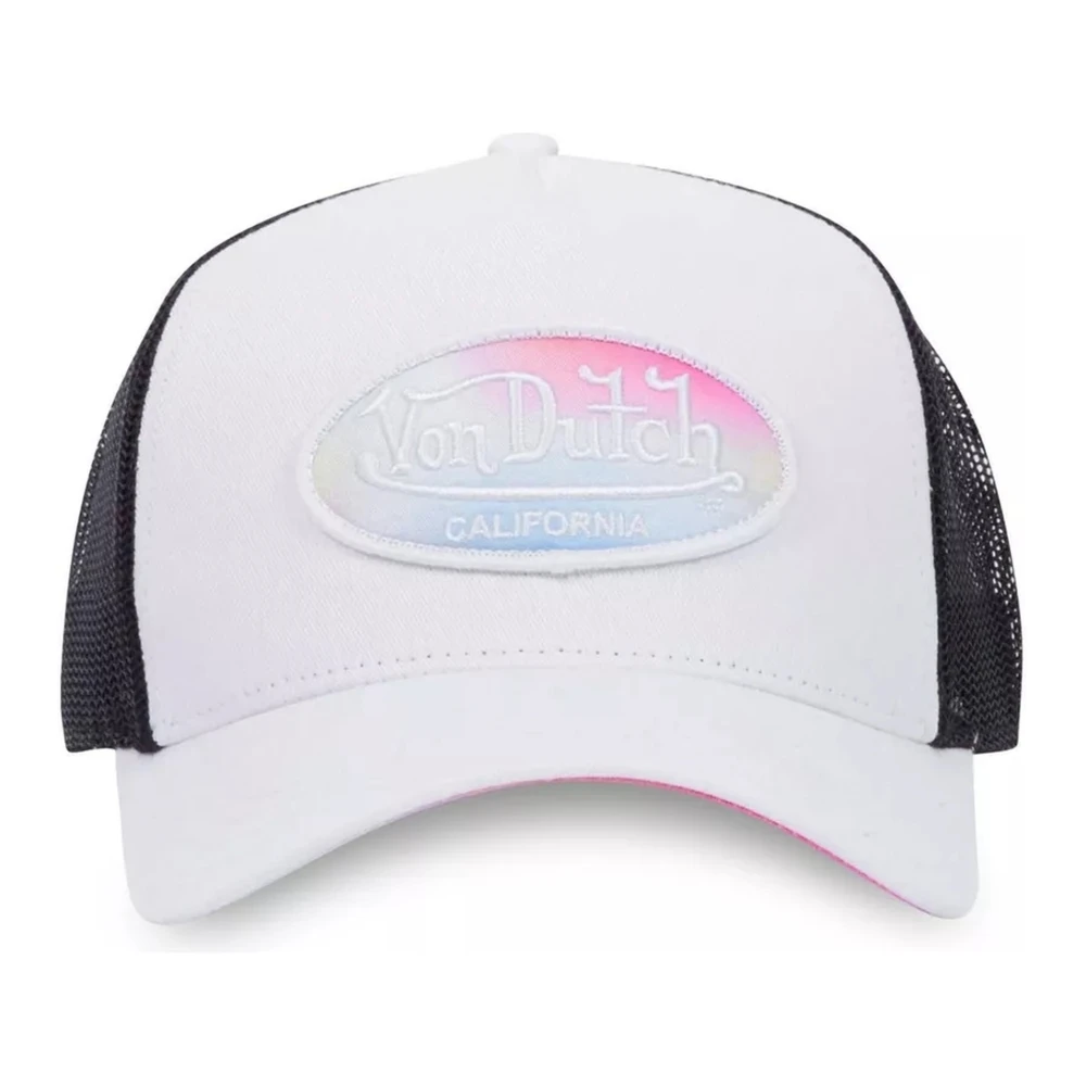 Von Dutch Pastel Witte Trucker Cap White Heren