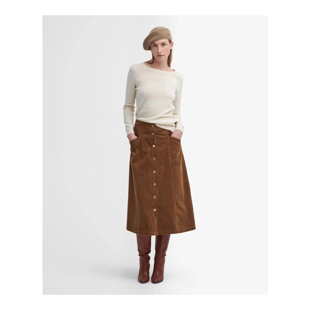 Barbour Warme wollen katoenen trui White Dames