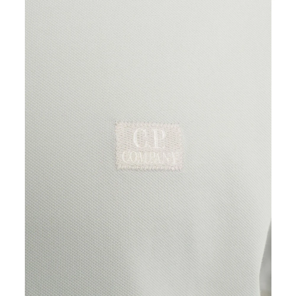 C.P. Company Grijze Polo Shirt met Strepen Gray Heren