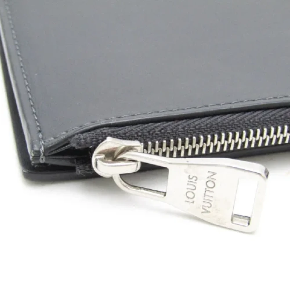 Louis Vuitton Vintage Pre-owned Leather wallets Black Heren