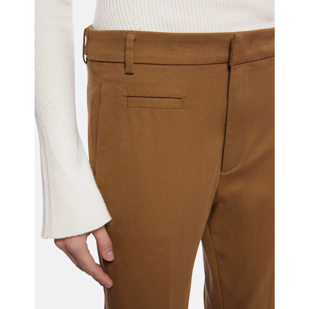 Dondup Wortelkatoenen gabardine broek Brown Dames