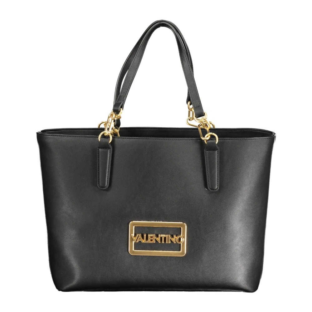 Valentino by Mario Valentino Zwarte polyethyleen schoudertas met verstelbare riem Black Dames