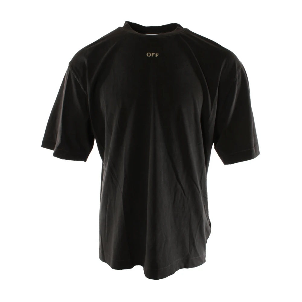 Off White Men's Black T-Shirt - T-Shirts - S - Tops