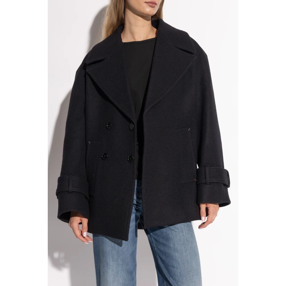 Victoria Beckham Wollen jas Black Dames