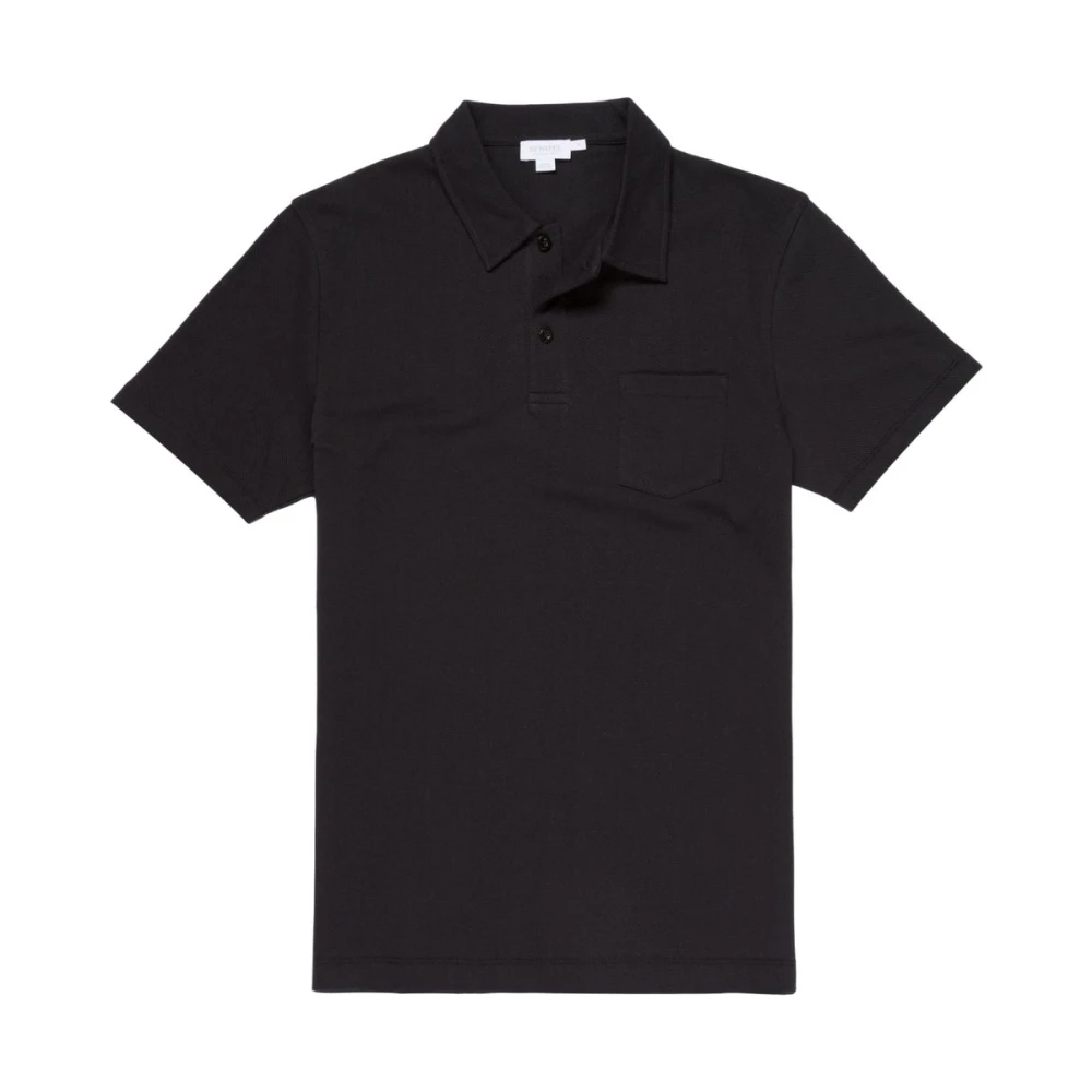 Sunspel , Herren, Oberteile, Schwarzk, L