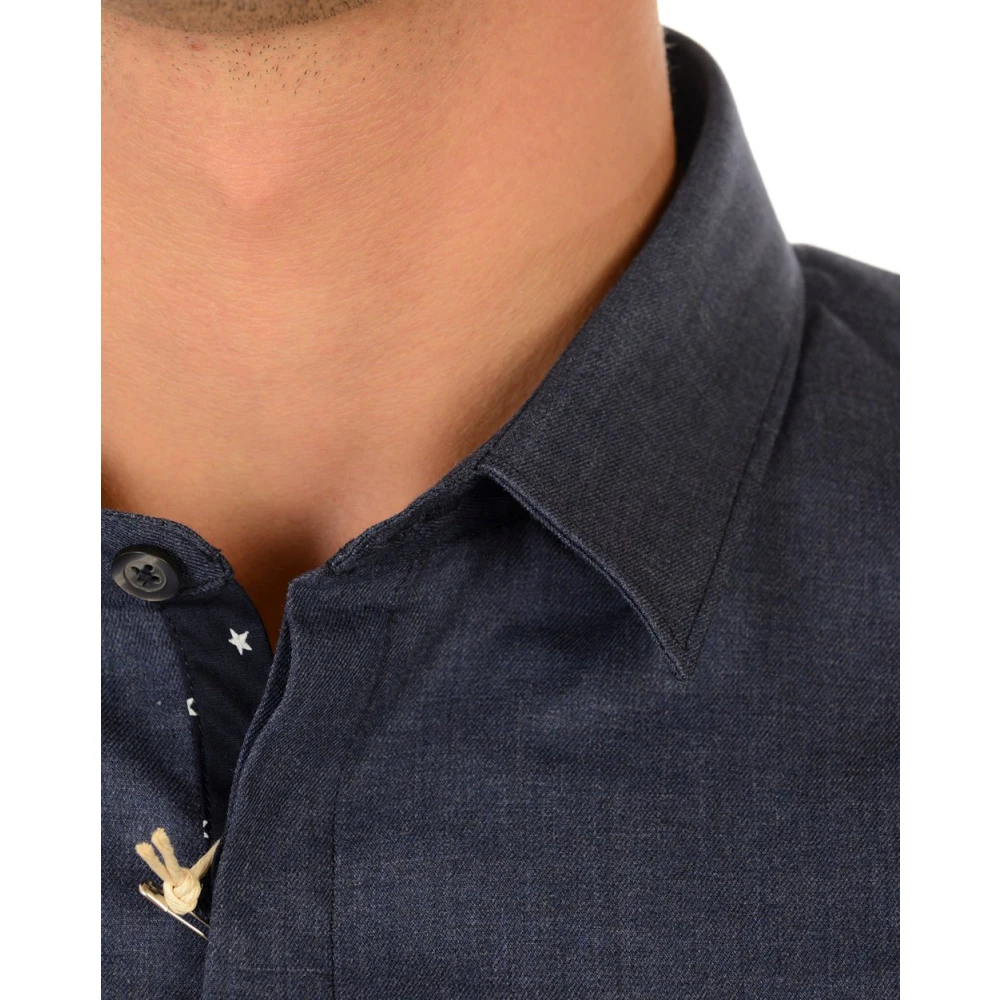Daniele Alessandrini Blouses Shirts Blue Heren