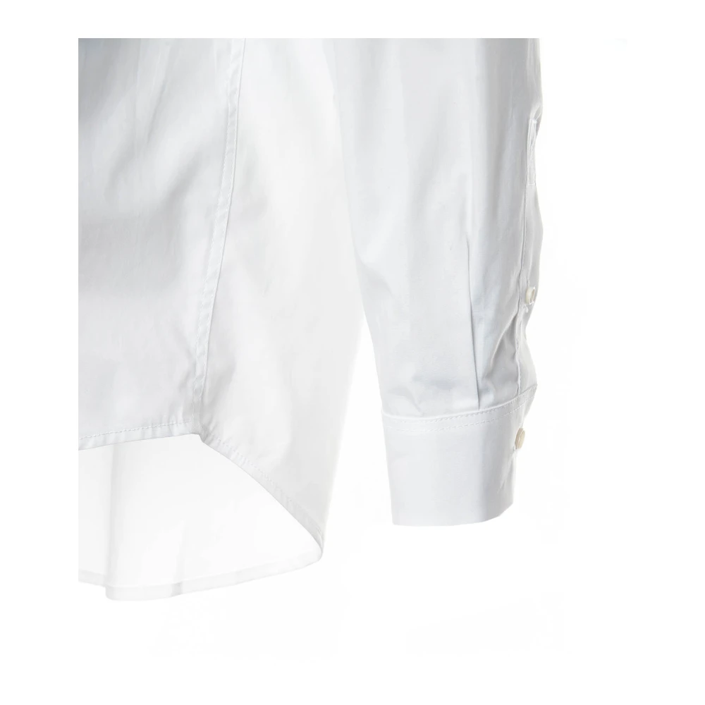 drykorn Kortemouw overhemd met Kent kraag White Heren