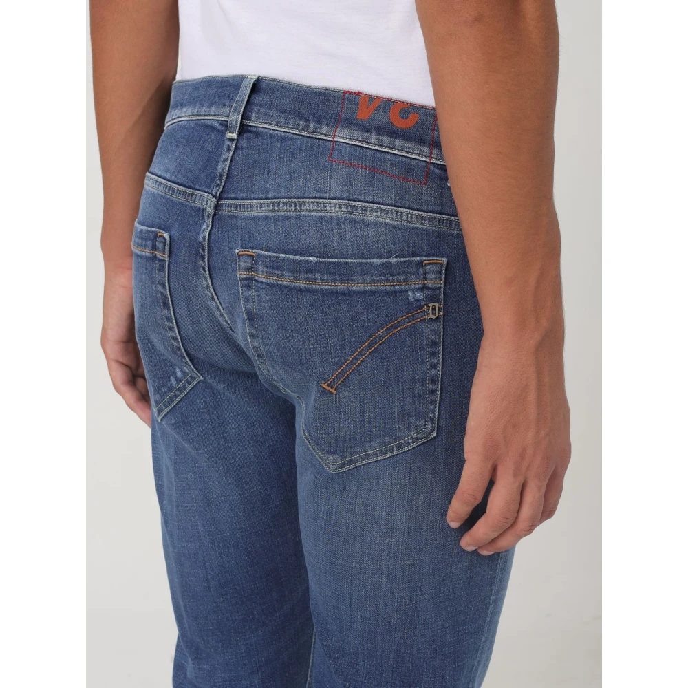 Dondup Gewassen Denim George Broek Blue Heren