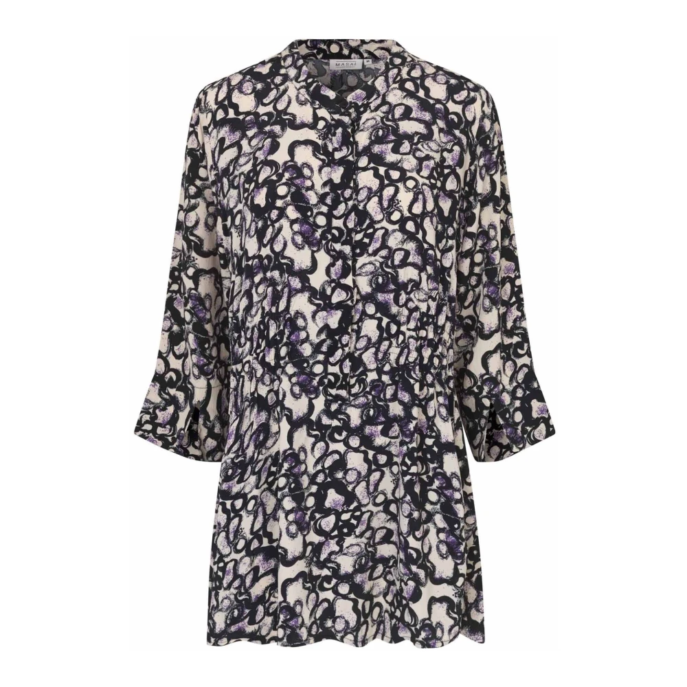 Masai Meadow Violet Tuniek met ¾ Mouwen Multicolor Dames