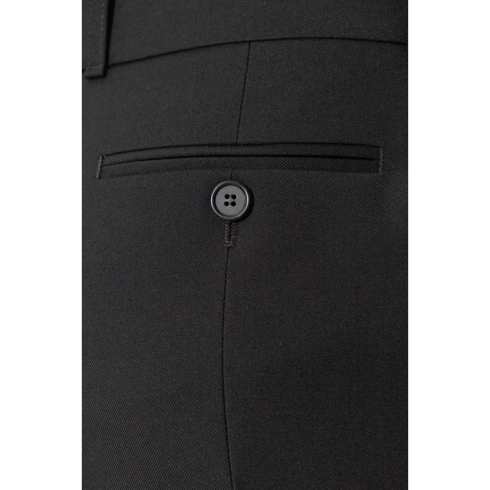 alexander mcqueen Gekreukelde broek Black Dames